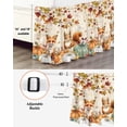 thumbnail image 3 of Fall Squirrel Fox Bed Skirt California King Size 18in Drop, Pumpkin Sunflower Leaf Thanksgiving Retro Wrap Around Dust Ruffle Bedskirts, Wrinkle&Fade Resistant Easy Fit Bedskirt with Elastic, 3 of 8