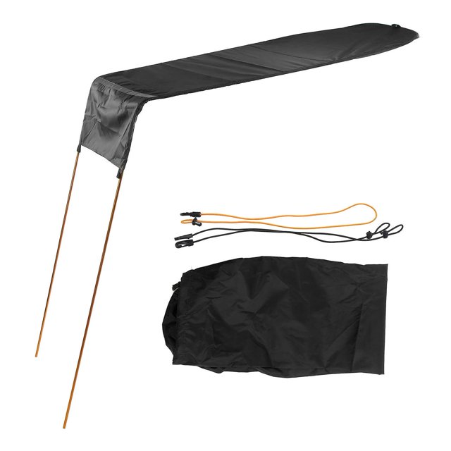 Auvent de kayak pliable et portable, accessoires pour canoë et kayak, noir