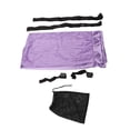 thumbnail image 3 of Correa elástica para piernas, plegable, con gran capacidad de carga, para entrenamiento de flexibilidad, color morado, talla única., 3 of 5