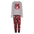 thumbnail image 1 of Pyjama Parent-Enfant Familial Mignon Imprimé Polar Bear Haut et Pantalon Élastique à Carreaux Ensemble, 1 of 6