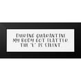 thumbnail image 2 of Lux + Me Designs 14x7 Black Modern Framed Museum Art Print Titled - I Got Flatter, 2 of 5