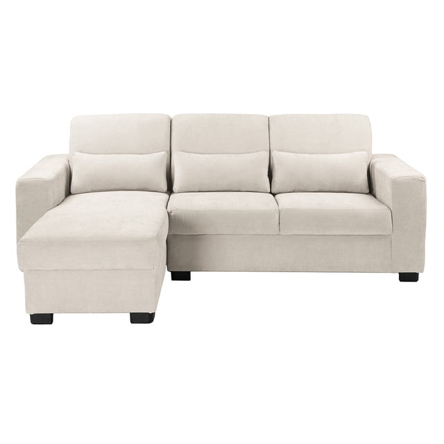 Sofá Love Chaise Izquierdo en L TRINITY Eros 3 Plazas Crema para Sala