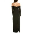 thumbnail image 2 of Theia womens  Andrina Lace Off-Shoulder Gown, 0, Black, 2 of 3