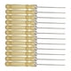 thumbnail image 4 of Paquete de 12 brochetas para parrilla, acero inoxidable, mango de madera, resistentes al calor, brocheta de bola, pasador, pasador de carne para carne, 4 of 9