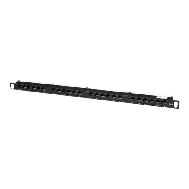 StarTech.com 24 Port 0.5U Cat5e Patch Panel - RJ45 Ethernet Rack Mount Cat 5e 110 Patch Panel - Rackmount Network Patch Panel (PANELHU24) - Patch panel - CAT 5e - 24 ports - for P/N: RACK-18U-20-WALL-OA, RACK-21U-20-WALL-OA, RACK-24U-20-WALL-OA, RK3236BKF, WALLMOUNT4