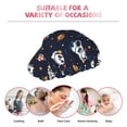 thumbnail image 6 of KLL Panda Astronaut Pattern Shower Cap & Bath Cap for Women,Reversible Oversized Waterproof Shower Caps for all Hair Lengths,Elastic Reusable Bathing Hair Cap, 6 of 6
