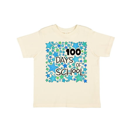 

Inktastic 100 Days of School Stars in Blue Gift Toddler Boy or Toddler Girl T-Shirt