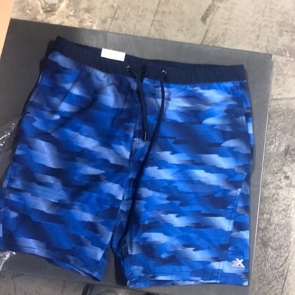 Zeroxposur Navy Fjord Swim Trunks Size 