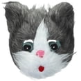 thumbnail image 1 of Masilla de gato novedoso de gato Halloween Animal Head Mask Mask para fiesta para fiesta, 1 of 5