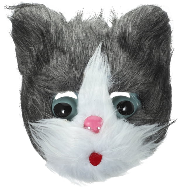 Masilla de gato novedoso de gato Halloween Animal Head Mask Mask para fiesta para fiesta