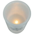 thumbnail image 7 of Northlight LED Flameless Flickering Wax Pillar Snowflake Christmas Candles - 6" - Set of 3, 7 of 7