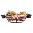 thumbnail image 5 of Non-Stick Coating Oval Serving Basket Bread Salad Cake Hamburger Chicken Restaurant Bread Basket Fo, 5 of 5