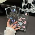 thumbnail image 4 of for Samsung Galaxy A16 Glitter Case, Girly Woman Cute Butterfly Pattern Shockproof Protective Soft Flexible TPU Shiny Stars Sparkle Anti-Scratch Bling Phone Cover for A16 5G, Purple Butterfly, 4 of 7