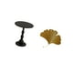 thumbnail image 5 of Mesa Auxiliar Pequeña, Mesa De Centro, Mesita De Noche, Mueble De Hierro Forjado Con Hojas De Ginkgo, Decoración De Pared, Escultura Para Sala De Estar, Hotel, Oficina, Casa De Campo., 5 of 8