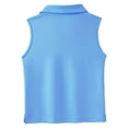 thumbnail image 5 of Byoo Toddler Girls Sleeveless Polo Shirts Solid Color V-Neck Athletic Kids Tennis Tops Tee Shirt, 5 of 6