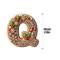 thumbnail image 3 of DefiDgd Christmas Gingerbread Candy Letter Ornaments,Personalized DIY 26 Letter Xmas Mini Christmas Pendant Ornament,Hanging Ornament for Holiday Stuffers Gift Wrap Car Table Decor(Q), 3 of 4