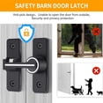 thumbnail image 2 of Luminous Barn Door Lock,Sliding Barn Door Latch,180 Degree Heavy Duty Gate Latch Suitable for Garden,Garage, 2 of 6