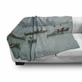 thumbnail image 3 of Landscape Soft Flannel Fleece Blanket, Anchored Fishing Boats Skyscrapers Panama Cityscape Pacific Coast Central America, Cozy Plush for Indoor and Outdoor Use, 50" x 60", Multicolor, by Ambesonne, 3 of 6