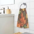 thumbnail image 3 of Yayeee 100% Cotton Hand Towels for Bathroom 16" x 28" Soft Absorbent Kitchen Towel, Colorful Autumn Leaves, 3 of 7