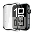 thumbnail image 2 of 2WIN2BUY Hard PC Case with Tempered Glass Screen Protector for Apple Watch 46mm Series 10,Scratch Resistant Bumper Protective Cover for iWatch 46mm Accessories,Clear, 2 of 9