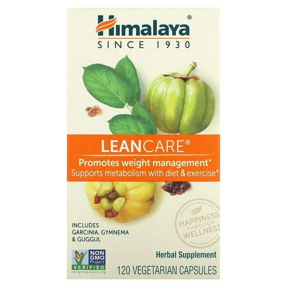 Himalaya LeanCare for Weight Loss, Promotes Healthy Body Weight and Metabolism, 120 Capsules, 1 Month Supply