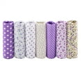 thumbnail image 4 of 7pcs Cotton Fabric Bundle Patchwork 25x25cm Craft Fabric Cloths Squares Pre-Cut Bedding Kit DIY Assorted Quilting Material with Flower Pattern Bright Color[25*25], 4 of 8
