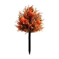 thumbnail image 2 of Artificial Halloween Pumpkin Stake - Orange Fall Foliage Pick for Yard & Garden, 2 of 8