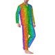 thumbnail image 2 of Balery Glitter Rainbow Pijama para Hombre de Dos Piezas con Manga Larga, Conjunto de Dormir y Descanso Suave con Bolsillos-XX-Large, 2 of 7