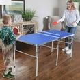 thumbnail image 3 of Costway 60'' Portable Table Tennis Ping Pong Folding Table w/Accessories Indoor Game, 3 of 10