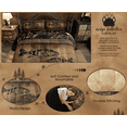 thumbnail image 4 of Camo Bass Fish Bedding Comforter Sets Fishing Bass Big Fish Bedding Set Queen Rustic Farmhouse Lake House Comforter Set Men Fisherman,Retro Tree Camouflage Cabin Quilt Set, 4 of 6