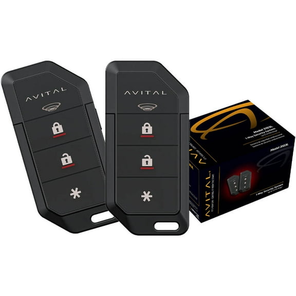 Avital 3103L 1-Way Security System with Keyless Entry/Impact Sensor