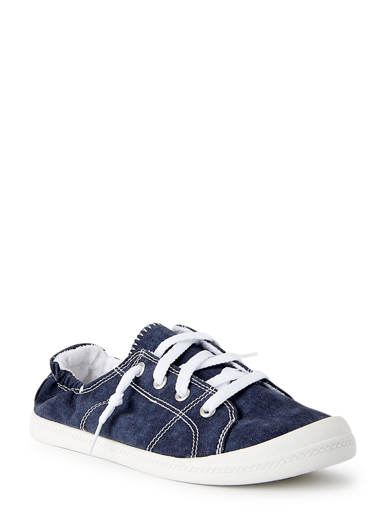 Time and Tru Women's Scrunchback Sneakers, Wide Width Available