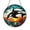 Acrylic 3.5 Inch, variant on Stained Glass Orca Whale Suncatcher Window Hanging, Marine Life Inspired Sun Catcher for Window Decor