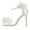 White, variant on asdoklhq Sandals for Women Women's Wedding Shoes Summer Elegant White Lace Bow Stilettos Heels Exquisite Casual Ankle Strap Sandals White 35