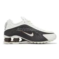 thumbnail image 3 of Nike Wmns Shox R4 Sail Fauna Brown Women Casual Shoes Sneakers AR3565-104, 3 of 6