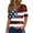 Wine-1, variant on Cavosen Womens V Neck Shirt Short Sleeve Stars Stripes Patriotic Tee 250 Years Red White and Blue Graphic Shirt Summer Loose Tops