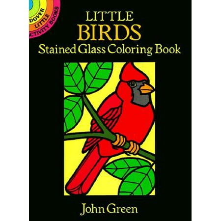 Stained Glass Coloring - Little Birds Stained Glass Coloring Book