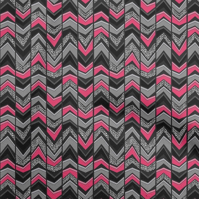 oneOone Cotton Poplin Pink Fabric Geometric Fabric For Sewing Printed Craft Fabric By The Yard 42 Inch Wide