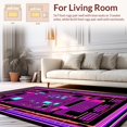 thumbnail image 2 of Flatwoven High Traffic Area Rug, Energetic Vintage Pixelated Style, Non Slip, Stain Resistant, Washable Area Rugs for Living Room, Bedroom(Pink, 3X5), 2 of 8