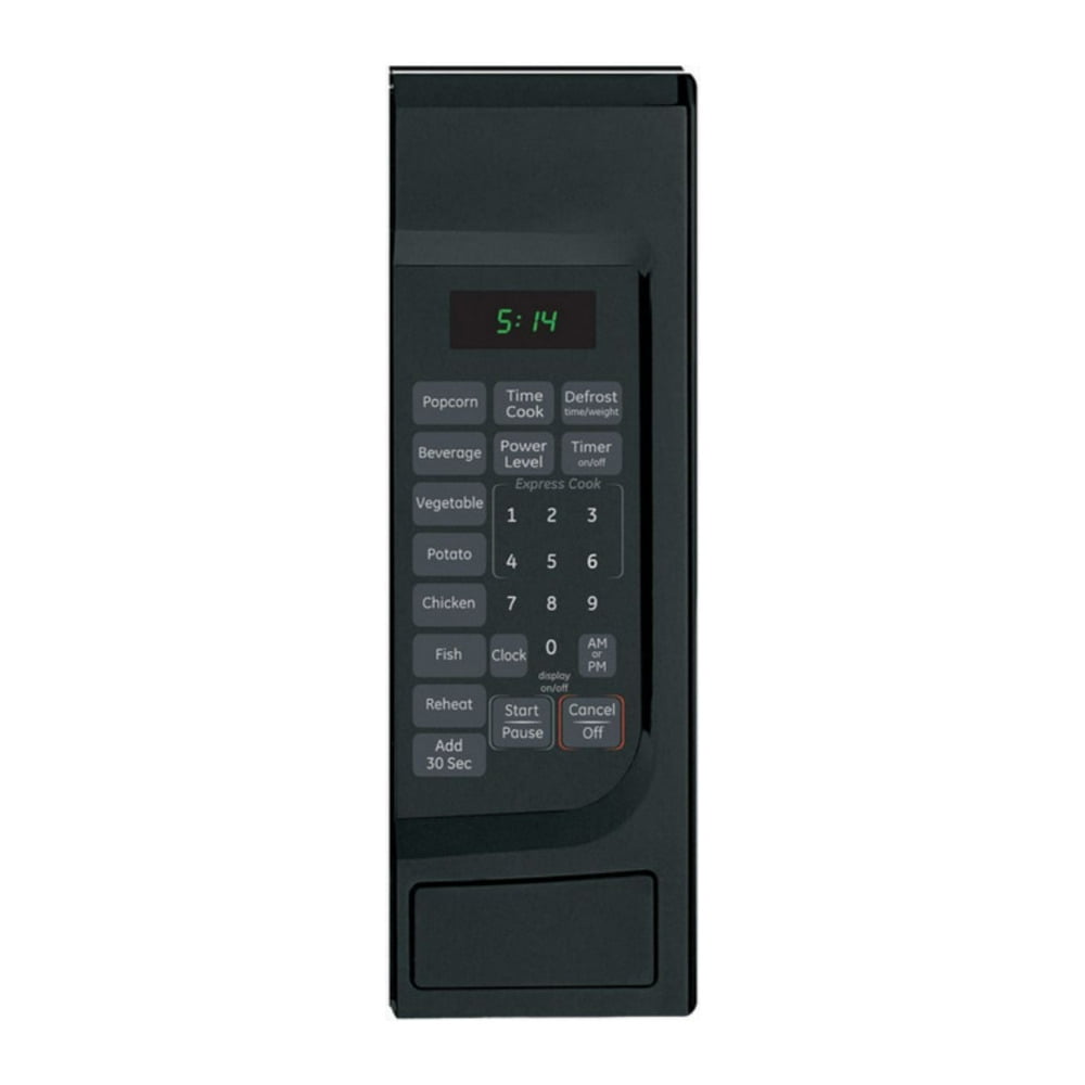 GE GCST14S1WBB 1.4 Cu. Ft. Countertop Microwave Oven with Weight and Time Defrost, Two-Step Child Lock, and Instant-On Controls (Black on Black)