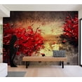 thumbnail image 5 of Tiptophomedecor Abstract Wallpaper Wall Mural - A Volcano Of Passion, 5 of 6
