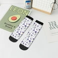 thumbnail image 7 of Pofeuu Lavender Bicycle Print 30cm Socks, Adult Running Hiking Socks for Youth and Adult, 7 of 7