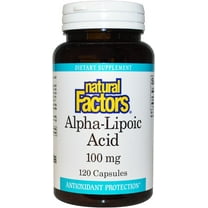Natural Factors Alpha-Lipoic Acid, 100 mg, 120 Capsules
