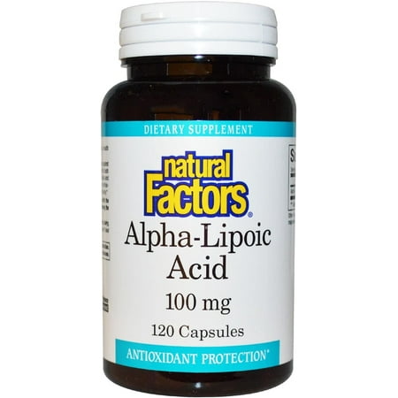Natural Factors Alpha-Lipoic Acid, 100 mg, 120 Capsules