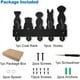 thumbnail image 3 of Perchero de pared para perros de 11,879 pulgadas, 5 estilos, llavero decorativo de madera, color negro, organizador con 5 ganchos de aleación., 3 of 9