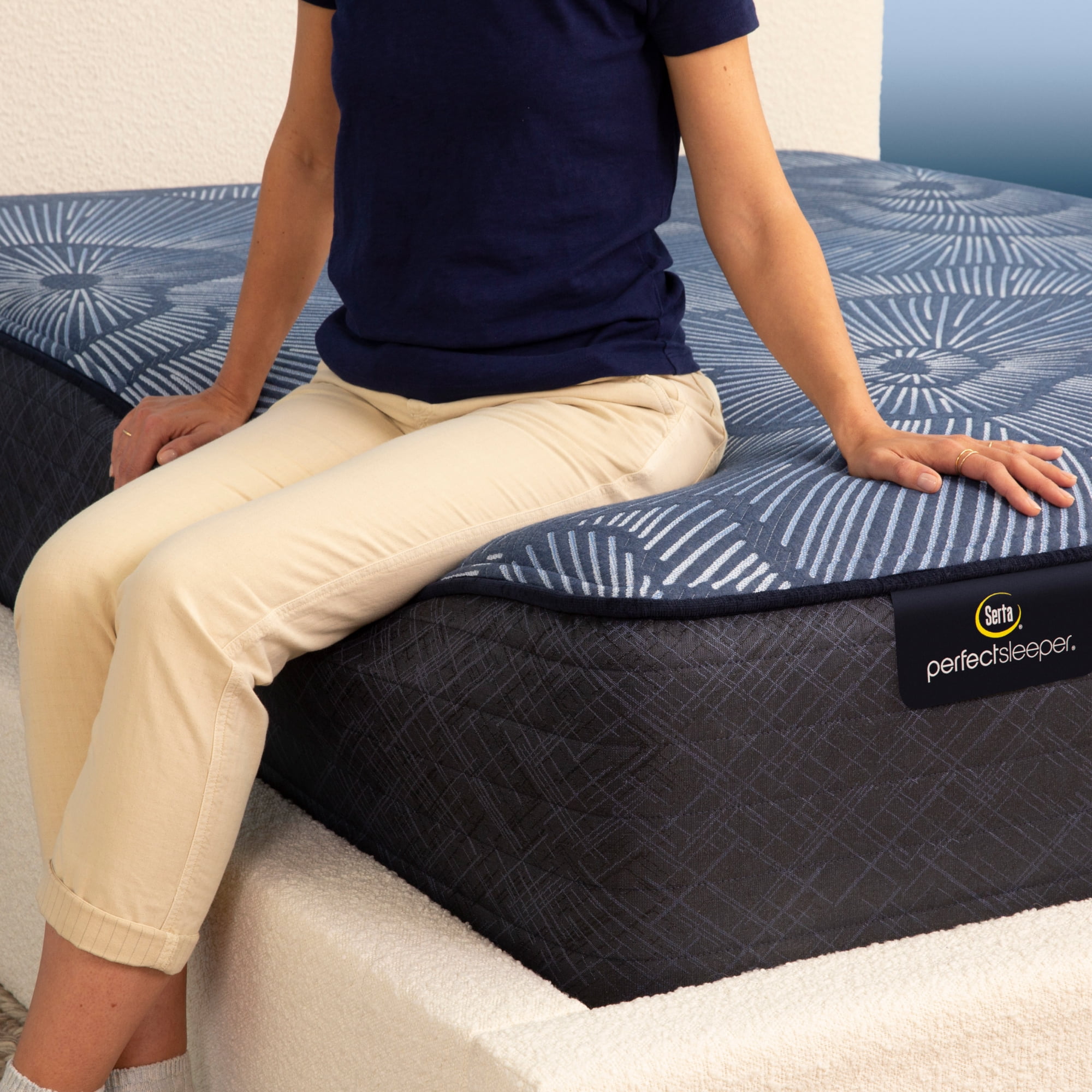 Serta 12" Queen Mattress, Perfect Sleeper Pacific Peace Medium, Hybrid Mattress, Queen Size Mattress, Adult Mattress