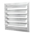 thumbnail image 1 of Cubierta de Ventilación de Aluminio Uxcell, Rejilla de Ventilador de Escape Louvered Automática de Gravedad Cuadrada de 12x12 Pulgadas, 1 of 6