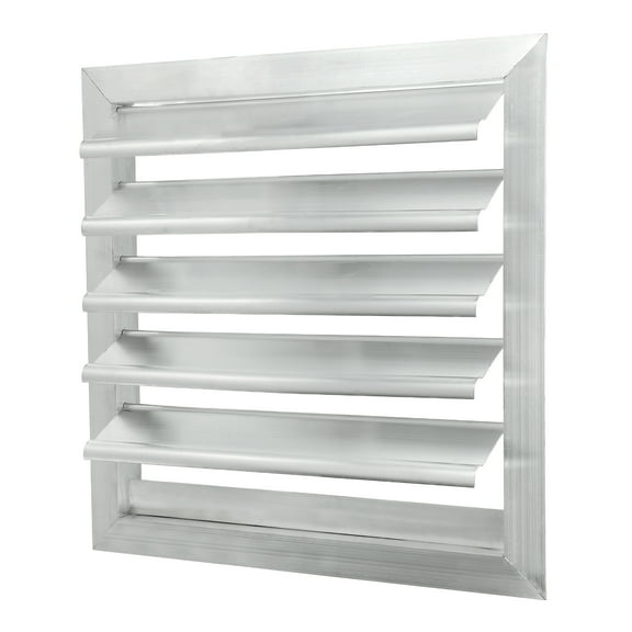 Uxcell Aluminum Vent Cover, Louver Shutter Exhaust Fan Louvered Vent Automatic Gravity Square Grill 12x12 Inch