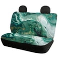 thumbnail image 2 of Pzuqiu Car Seat Cover Sets Non Slip Polyester, Compatible with Automotive Seats Front Drive Seat, for Truck Trucks, Green Gold Marble Design, 2 of 10