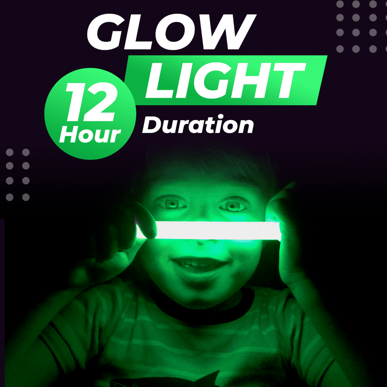 12 Hours Ultra Bright Long Lasting Glow In The Dark Emergency Glow Sticks I  Neon Bulk